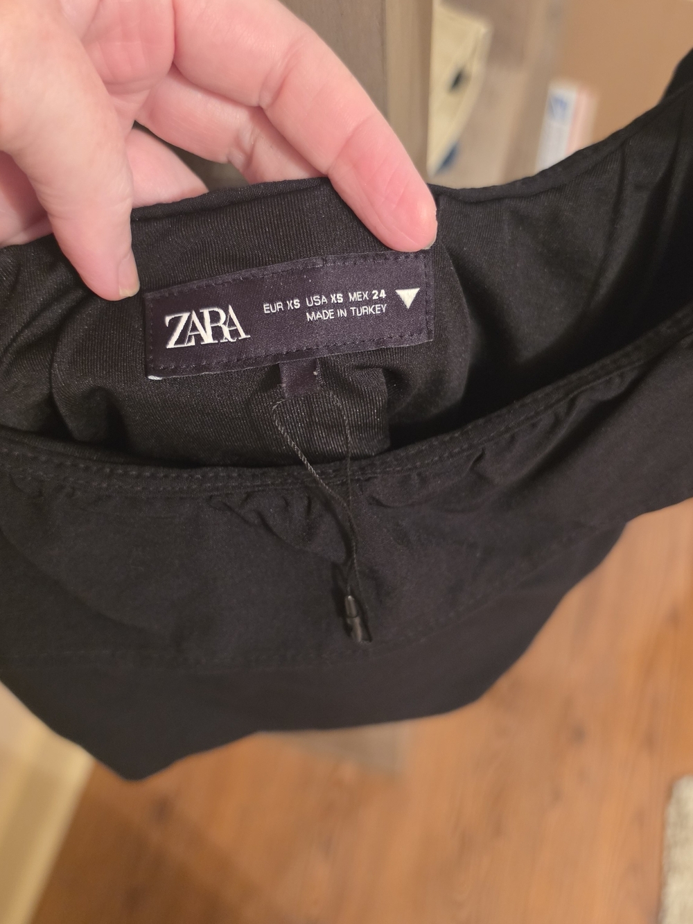 Zara Black Crop Top